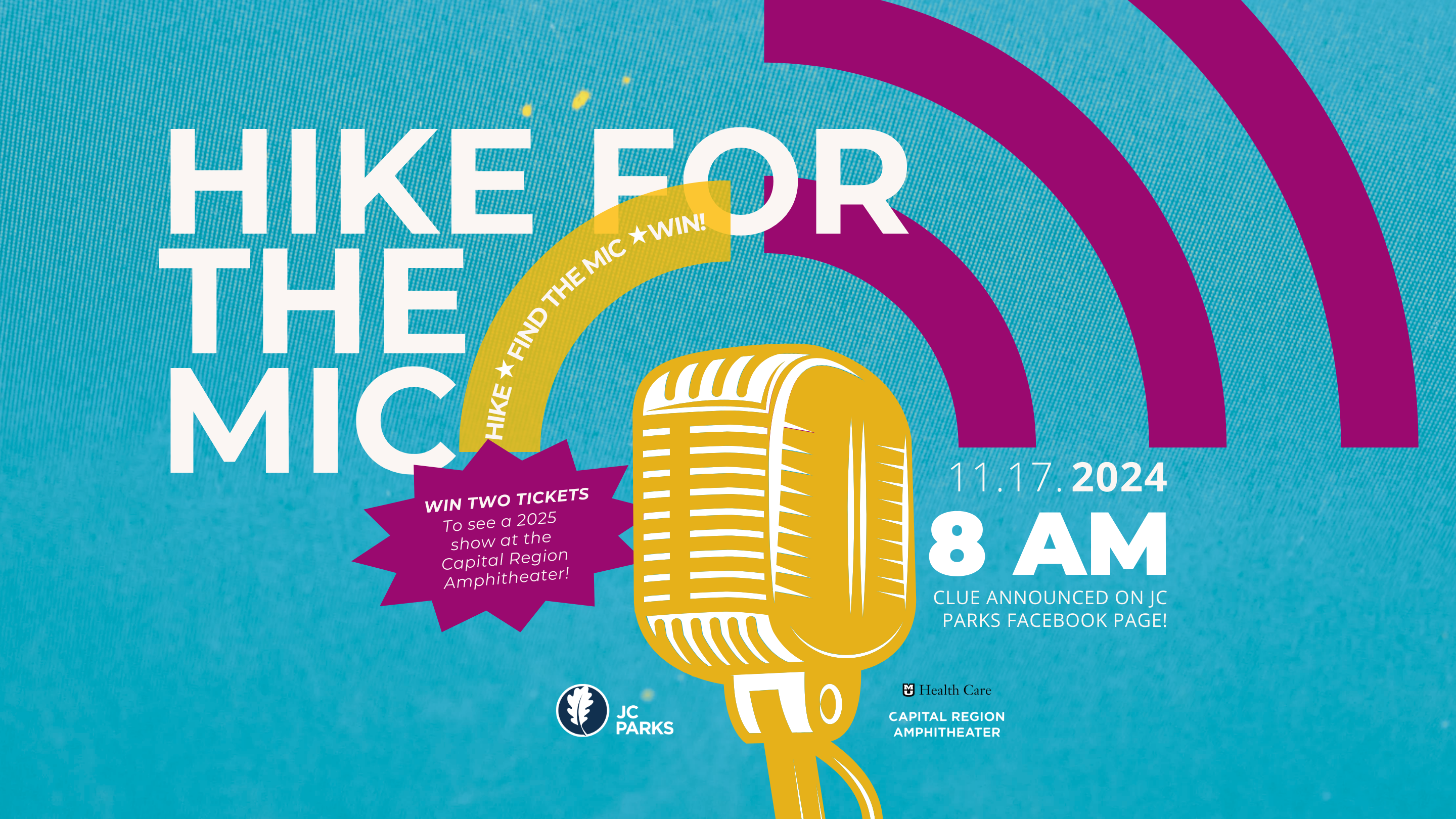 Hike for the Mic with JC Parks event poster