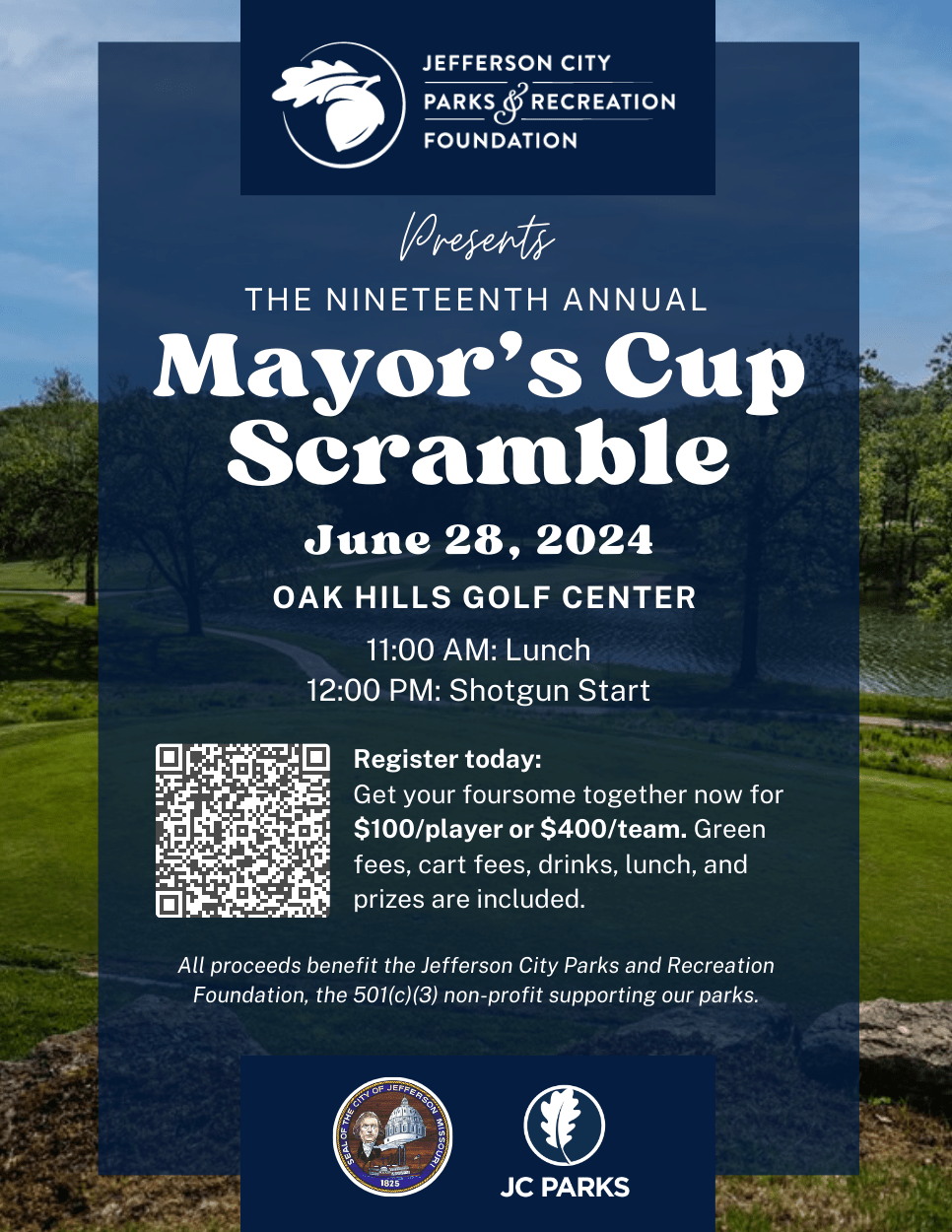 2024 Mayor's Cup Golf Scramble Registration Flyer