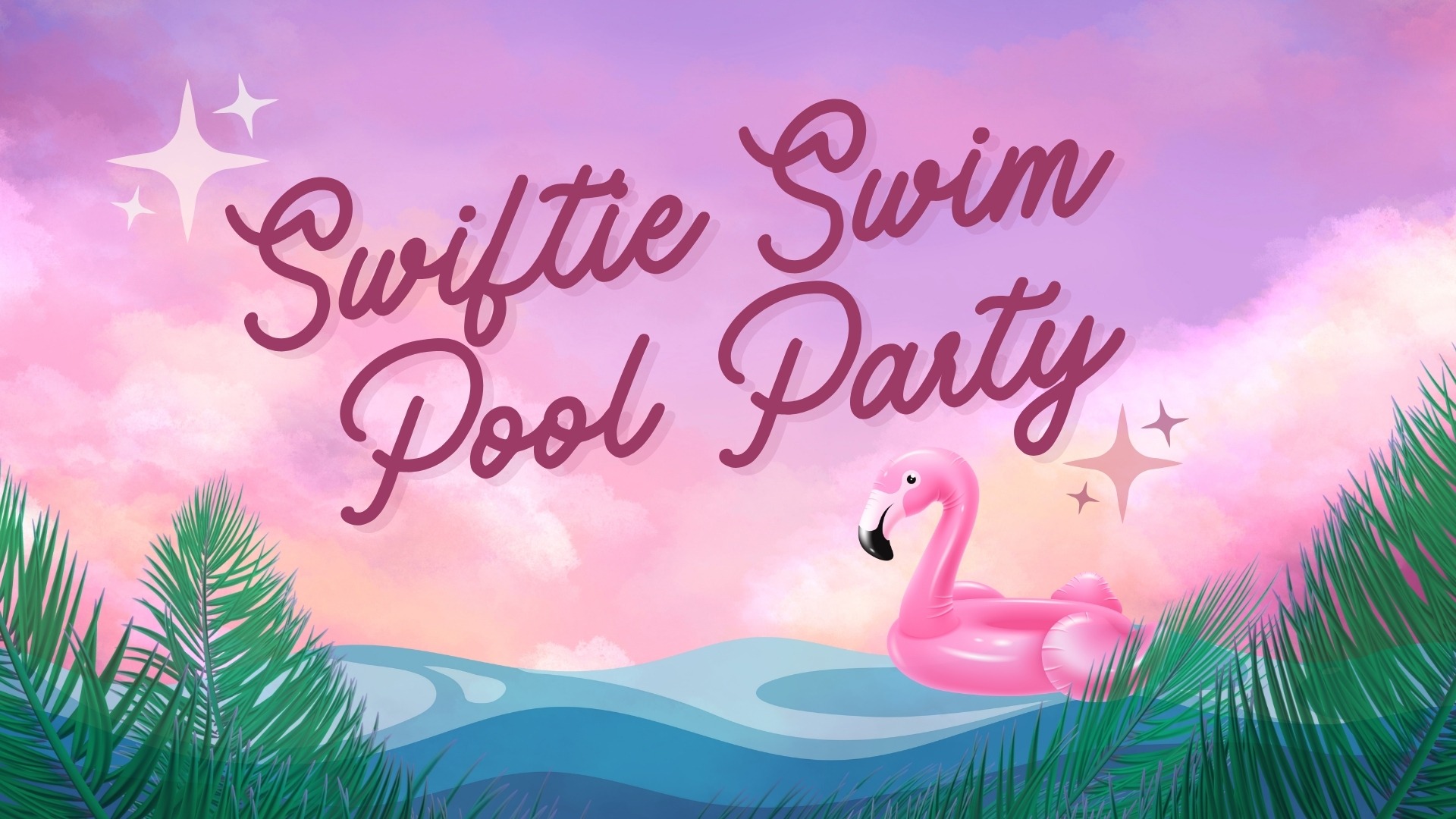 Swiftie Swim Pool Party Poster